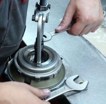 Repair of input shaft of automatic transmission DPO (AL4)