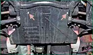 Как снять защиту картера и брызговик двигателя Нива Шевролет