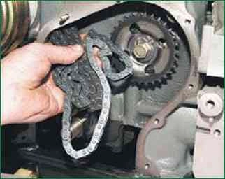 Ersatz der Nockenwellenkette des Niva Chevrolet