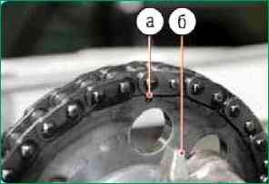 Setting the valve timing using Niva Chevrolet marks
