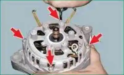 Reparatur der Lichtmaschine 9402.3701-01 Niva Chevrolet