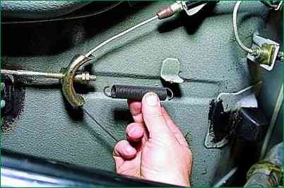 Niva Chevrolet parking brake cable replacement