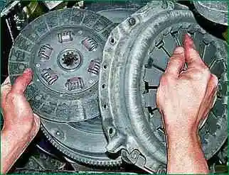 Снятие и установка дисков сцепления ВАЗ-2123