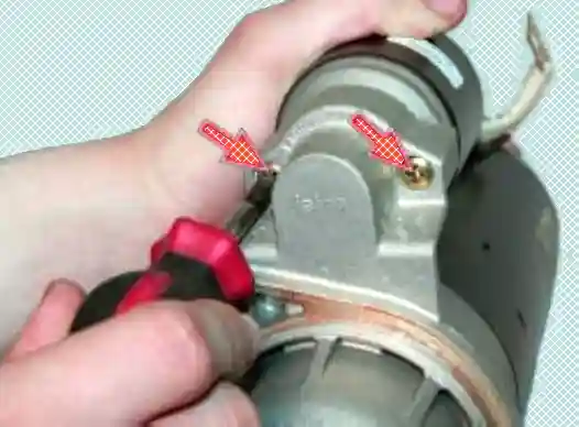 Снятие и ремонт стартера AZE 2517