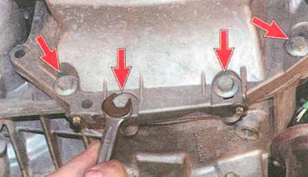 Remove the four mounting bolts 