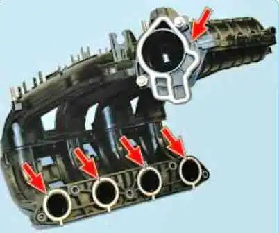 Reemplazo de sellos de colector de admisión VAZ-21126 Reemplazo de sellos de colector de admisión VAZ-21126