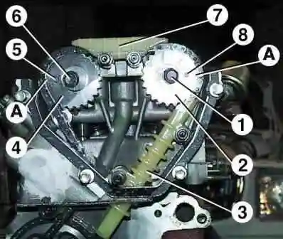 Replacement of chains and gears of the gas distribution mechanism ZMZ-409