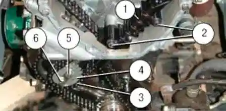 Replacement of chains and gears of the gas distribution mechanism ZMZ-409