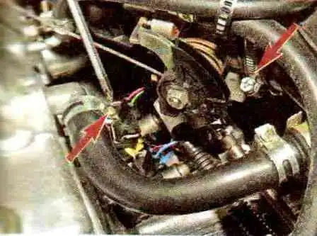 Entfernen und Installieren der Motordrosselbaugruppe VAZ-21114