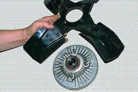 Снятие и установка вязкостной муфты ЗМЗ-409