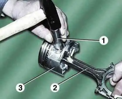 Repair of connecting rod and piston group ZMZ-409