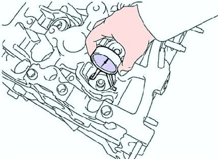 Inspektion von Zylinderkopfteilen für Toyota Camry