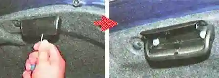 Toyota Camry trunk parts removal and installation