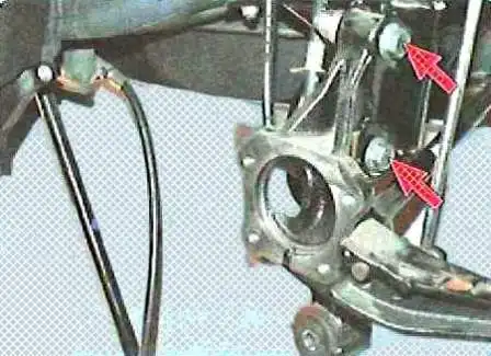 Снятие и установка кулака заднего колеса Toyota Camry Снятие и установка кулака заднего колеса Toyota Camry