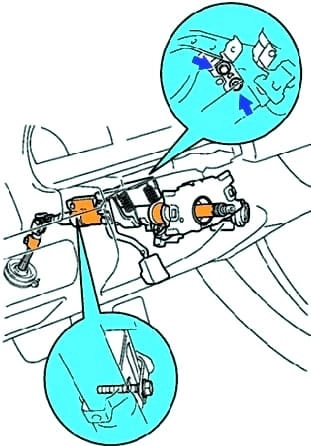Toyota Camry рульдік бағанасын қалай алып тастауға болады
