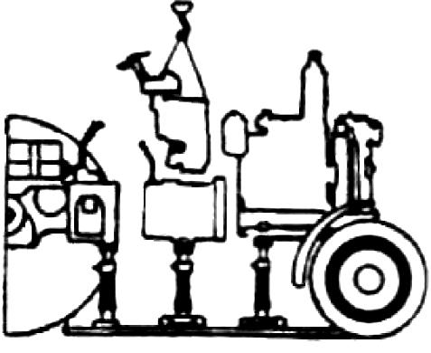 Расстыковка колесного трактора