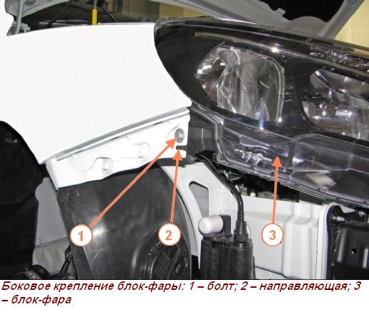 Снятие и установка фар и ламп освещения автомобиля Лада Веста