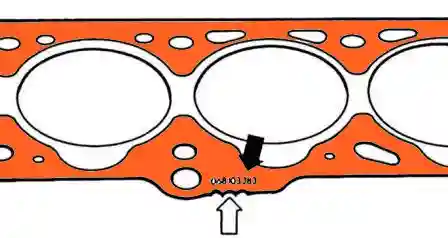 место маркировки прокладки