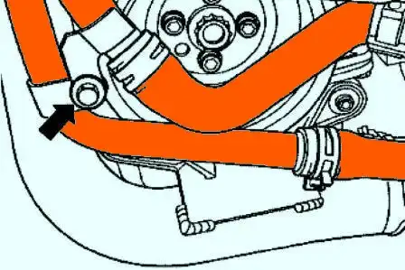 Соединительный болт трубки подачи жидкости