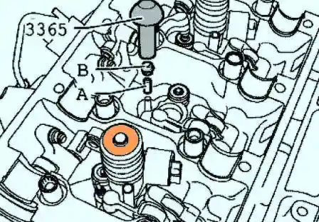 Установка нового уплотнителя стержня клапана 