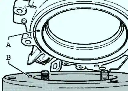 Установка фланца на монтажное приспособление 