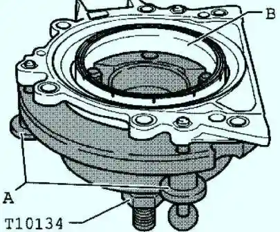 Затягивание болтов монтажного приспособления 
