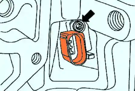 Крепежный болт датчика частоты вращения вала двигателя 