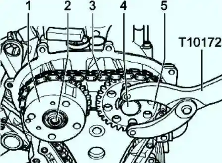 Снятие фазовращателя 