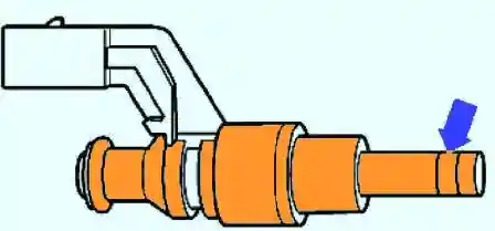 Место очистки форсунки 