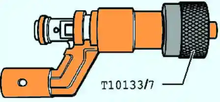 Установка калибровочной втулки на форсунку 