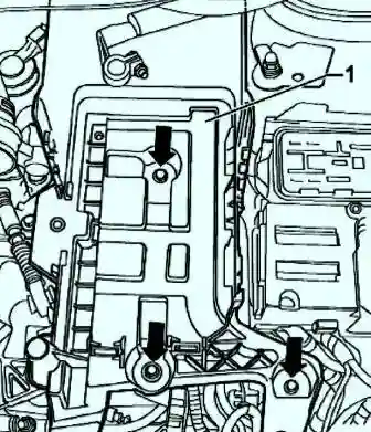 Крепежные болты держателя АКБ 