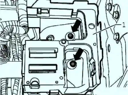 Крепежные гайки держателя коммутационного блока 