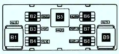 Реле на блоке управления подачей напряжения