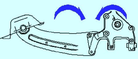 Позиция затяжки болтов крепления продольного рычага к корпусу ступичного подшипника