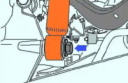 Болт крепления задней стойки 