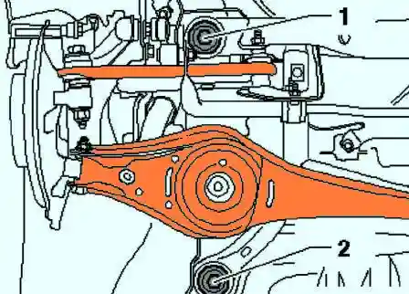 Крепление подрамника 