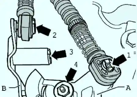 Крепление тросов сцепления и рычага переключения передач 