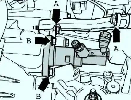 Крепление рабочего цилиндра сцепления 
