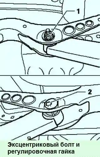 Регулировка схождения и развала колес