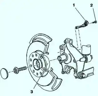 Компоненты ABS на задней оси