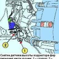 Заміна датчиків коректора Renault Megane 2