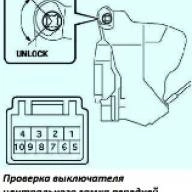Checking Toyota Camry door lock switches