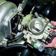 Removal and installation of the throttle assembly Niva Chevrolet